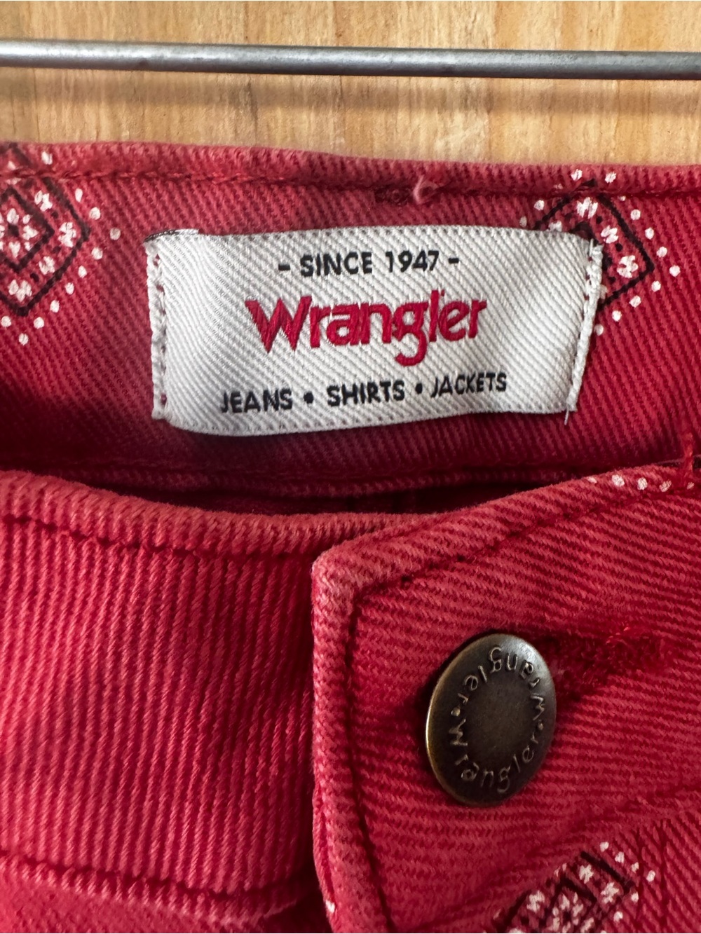 Wrangler Raspberry Printed Boot-Cut Jeans - Picture 3 of 6